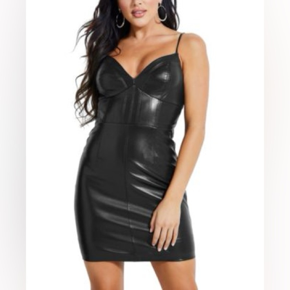 Guess Black Faux Leather Garment